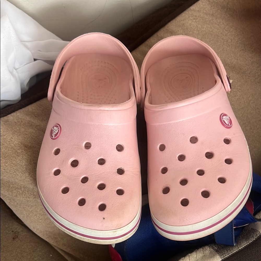 CROCS Pink Water Shoes with Perforated Design